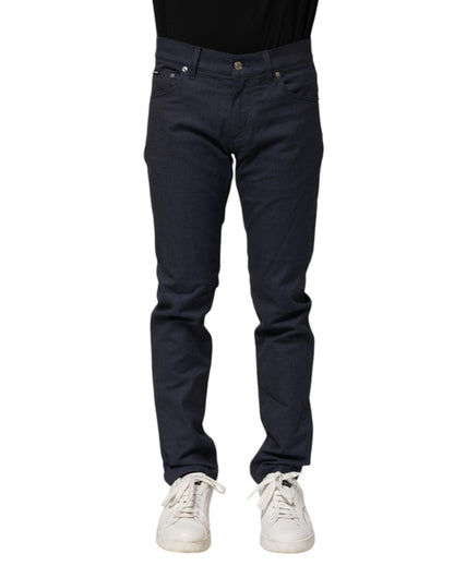 Dolce & Gabbana Dark Blue Cotton Skinny Denim Jeans – IT46 | S par Dolce & Gabbana | Disponible sur Sandy Store ByNet
