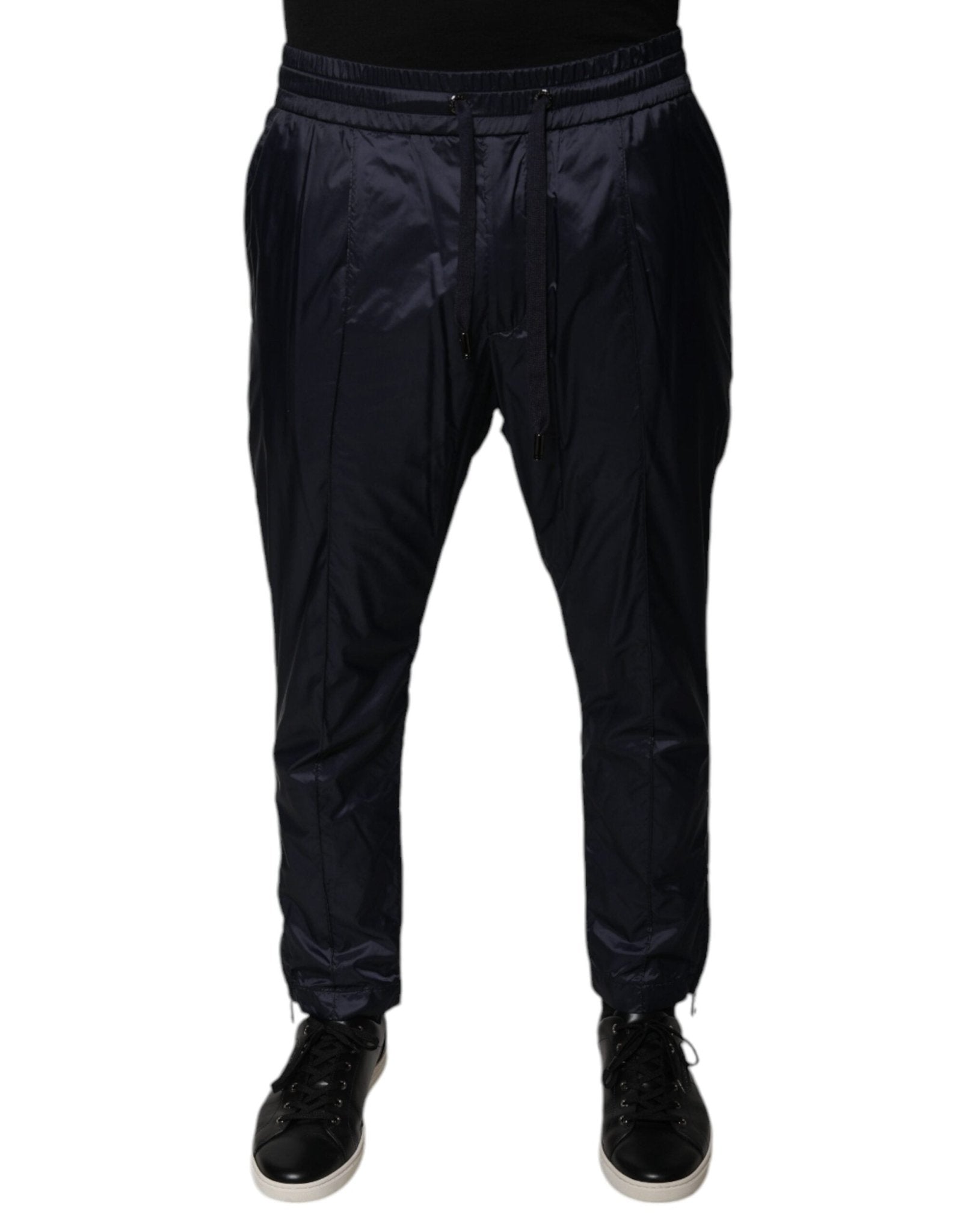 Dolce & Gabbana Dark Blue Cotton Skinny Sweatpants Pants – IT48 | M par Dolce & Gabbana | Disponible sur Sandy Store ByNet