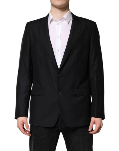 Dolce & Gabbana Dark Blue MARTINI Wool Blazer Coat Jacket – IT52 | XL par Dolce & Gabbana | Disponible sur Sandy Store ByNet
