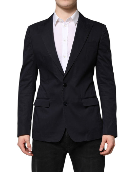 Dolce & Gabbana Dark Blue TAORMINA Cotton Blazer Suit Jacket – IT48 | M par Dolce & Gabbana | Disponible sur Sandy Store ByNet