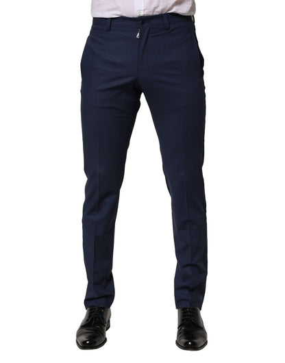 Dolce & Gabbana Dark Blue Wool Dress Formal Pants – IT46 | S par Dolce & Gabbana | Disponible sur Sandy Store ByNet