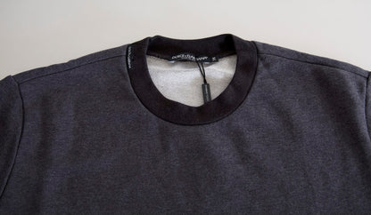 Dolce & Gabbana Dark Gray Cotton Crew Neck Pullover Sweater – IT38 | XS par Dolce & Gabbana | Disponible sur Sandy Store ByNet