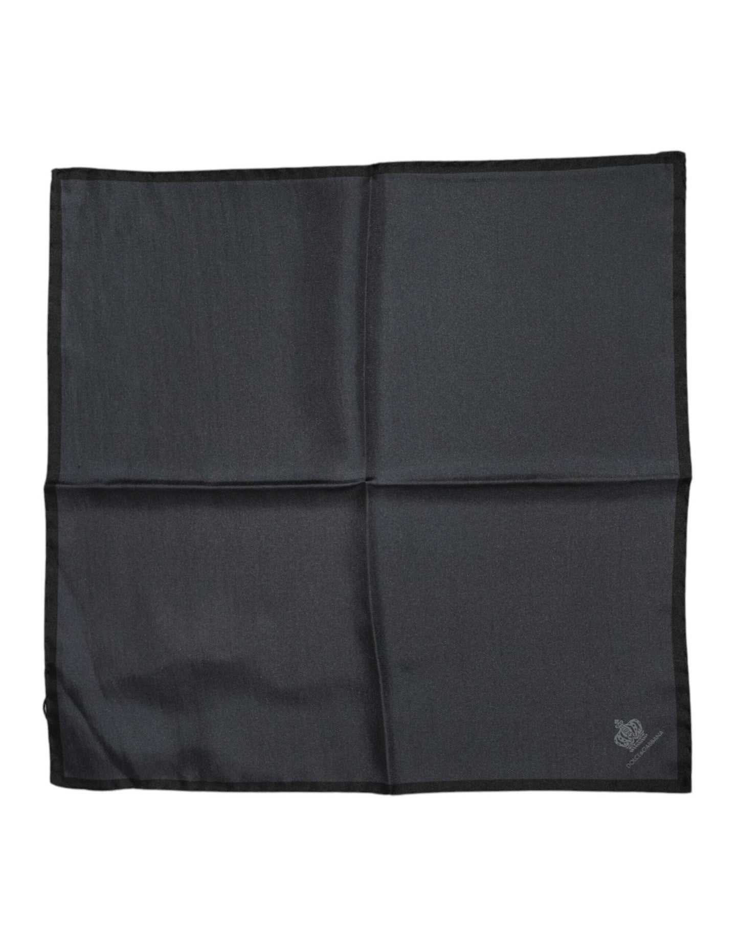 Dolce & Gabbana Dark Gray DG Crown Silk Square Foulard Scarf – par Dolce & Gabbana | Disponible sur Sandy Store ByNet