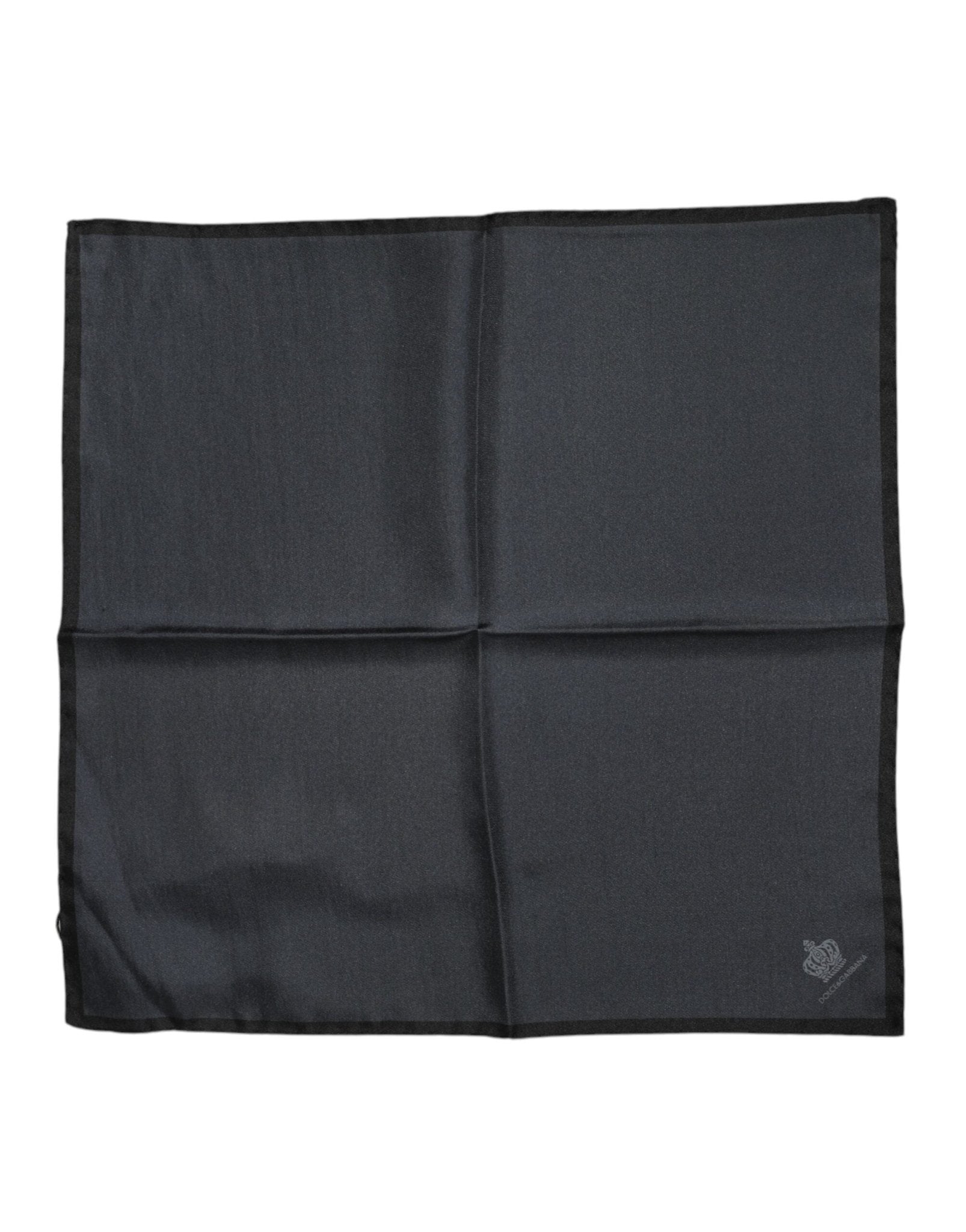 Dolce & Gabbana Dark Gray DG Crown Silk Square Foulard Scarf – par Dolce & Gabbana | Disponible sur Sandy Store ByNet