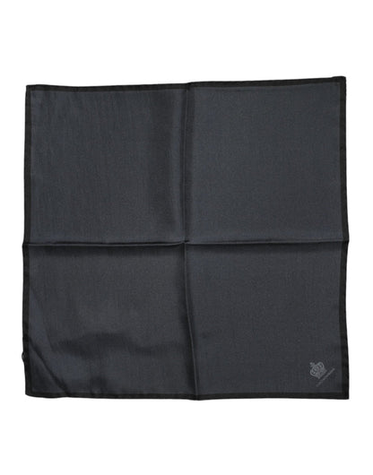 Dolce & Gabbana Dark Gray DG Crown Silk Square Foulard Scarf – par Dolce & Gabbana | Disponible sur Sandy Store ByNet