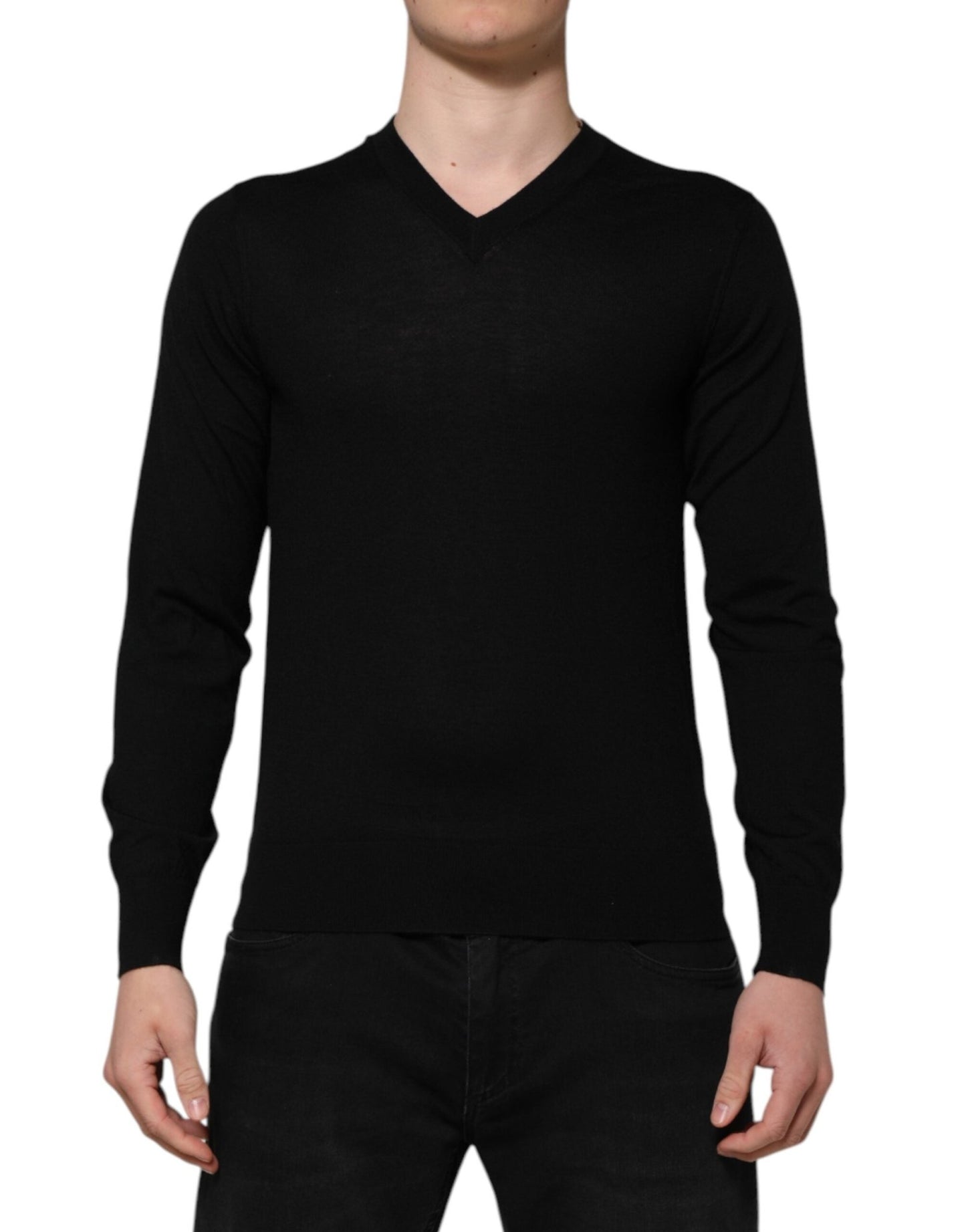 Dolce & Gabbana Dark Gray Embroidered Logo Pullover Sweater – IT46 | S par Dolce & Gabbana | Disponible sur Sandy Store ByNet
