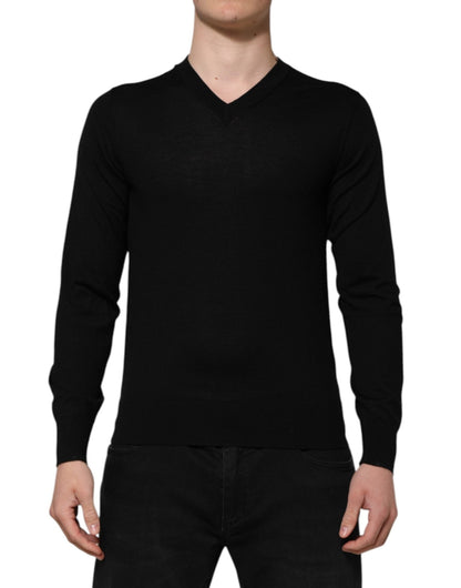 Dolce & Gabbana Dark Gray Embroidered Logo Pullover Sweater – IT46 | S par Dolce & Gabbana | Disponible sur Sandy Store ByNet