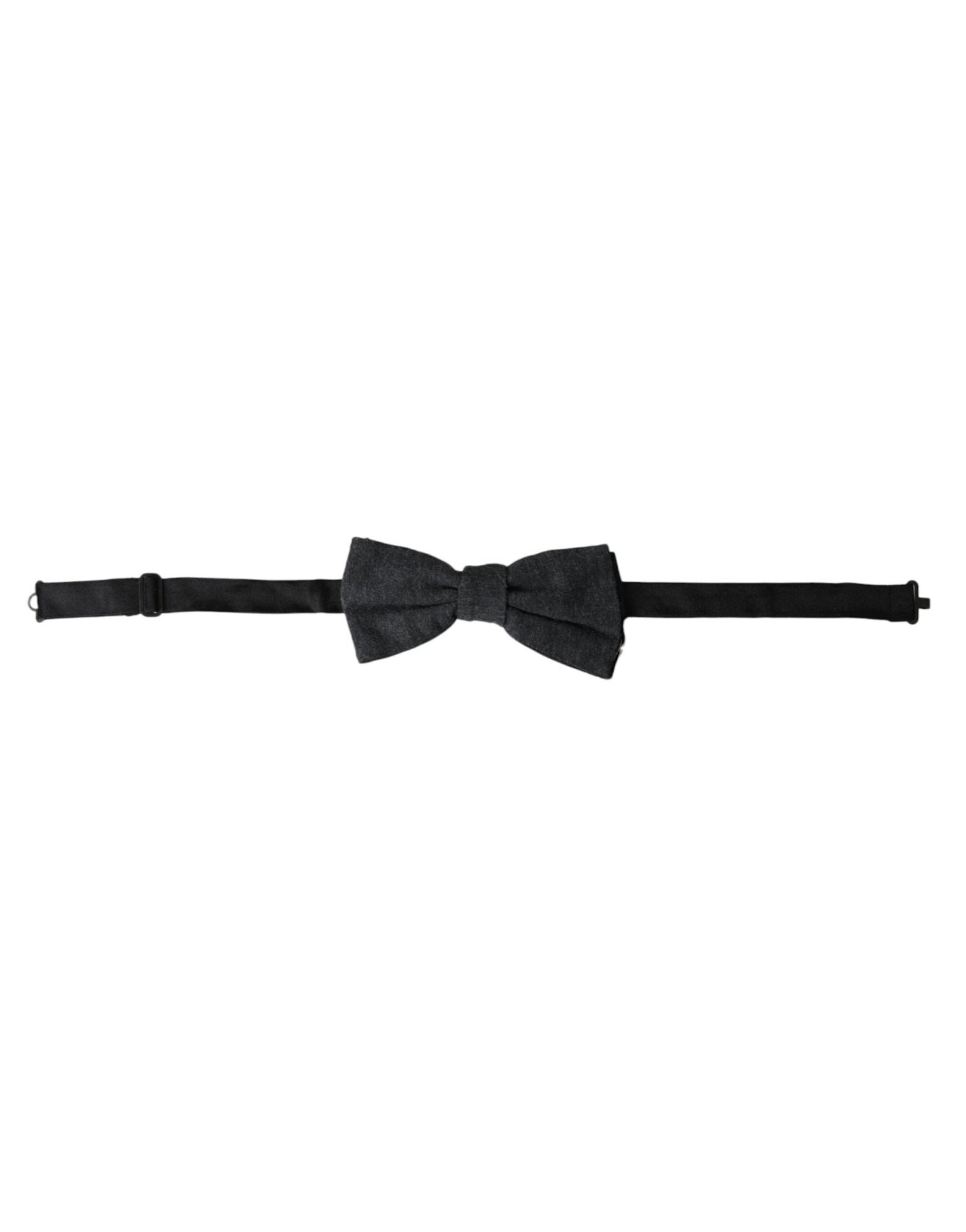 Dolce & Gabbana Dark Gray Silk Adjustable Neck Men Bow Tie – par Dolce & Gabbana | Disponible sur Sandy Store ByNet