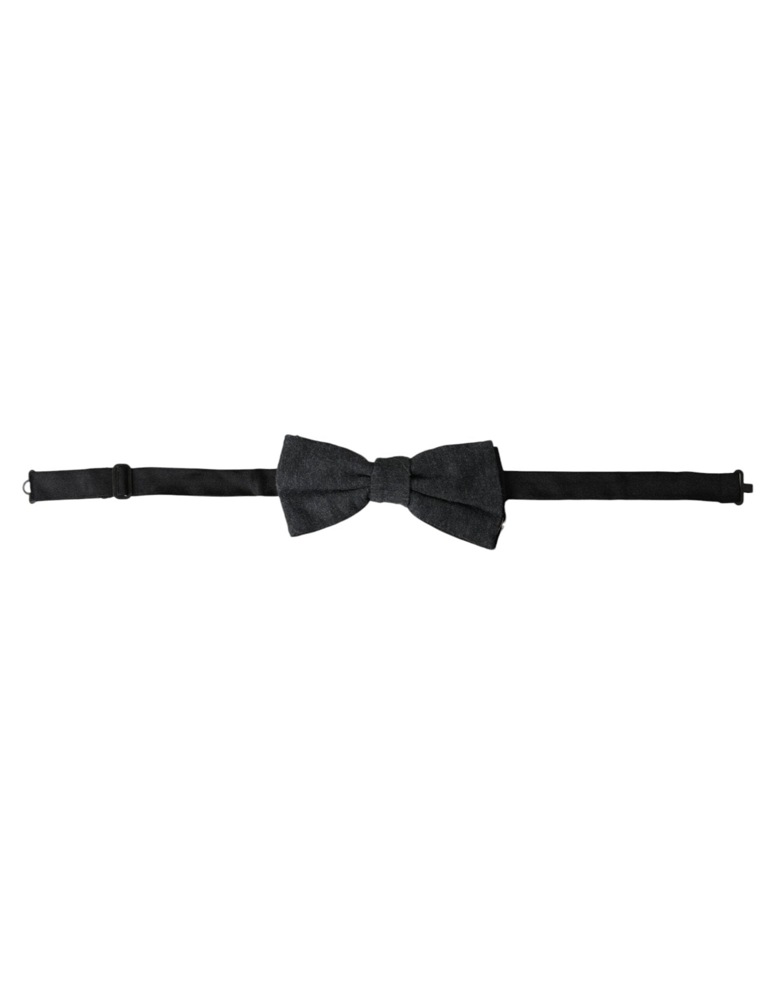 Dolce & Gabbana Dark Gray Silk Adjustable Neck Men Bow Tie – par Dolce & Gabbana | Disponible sur Sandy Store ByNet