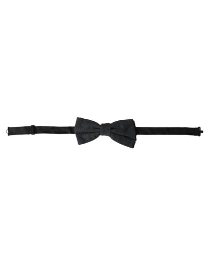 Dolce & Gabbana Dark Gray Silk Adjustable Neck Men Bow Tie – par Dolce & Gabbana | Disponible sur Sandy Store ByNet