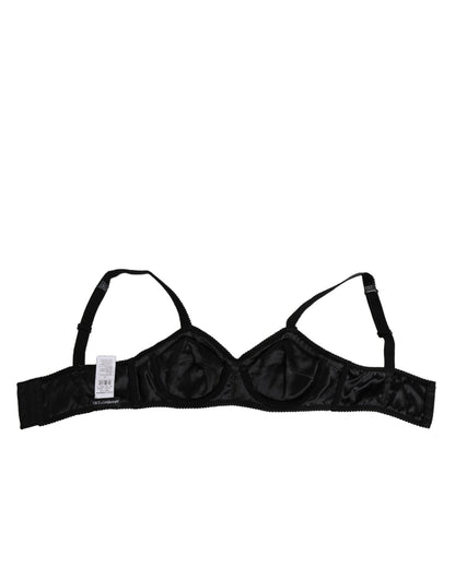 Dolce & Gabbana Dark Gray Silk Stretch Balconcino Bra Underwear – IT2 | S par Dolce & Gabbana | Disponible sur Sandy Store ByNet
