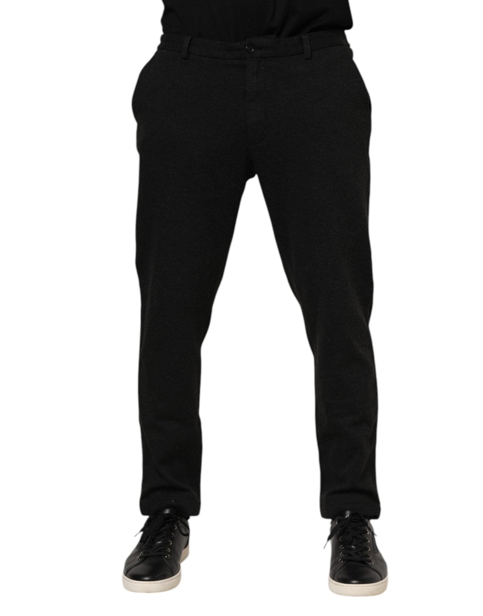 Dolce & Gabbana Dark Gray Viscose Dress Men Pants – IT56 | XXL par Dolce & Gabbana | Disponible sur Sandy Store ByNet