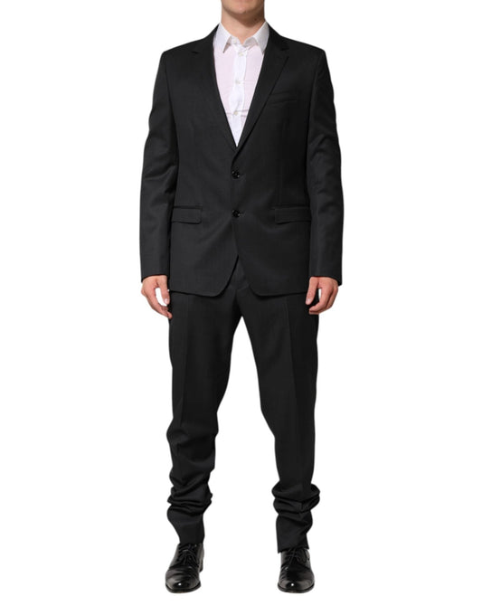 Dolce & Gabbana Dark Gray Wool Single Breasted 2 Piece Suit – IT52 | XL par Dolce & Gabbana | Disponible sur Sandy Store ByNet