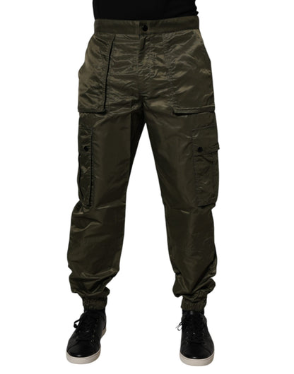 Dolce & Gabbana Dark Green Nylon Cargo Pants – IT48 | M par Dolce & Gabbana | Disponible sur Sandy Store ByNet