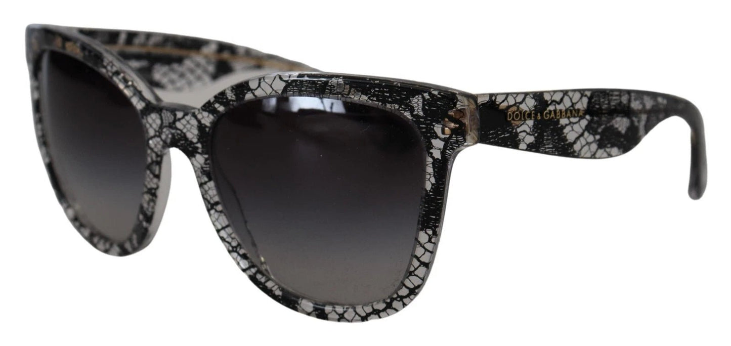 Dolce & Gabbana DG4190 Black Lace Acetate Crystal Round Sunglasses – par Dolce & Gabbana | Disponible sur Sandy Store ByNet