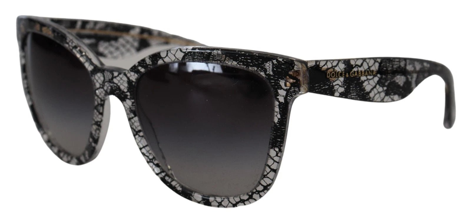Dolce & Gabbana DG4190 Black Lace Acetate Crystal Round Sunglasses – par Dolce & Gabbana | Disponible sur Sandy Store ByNet