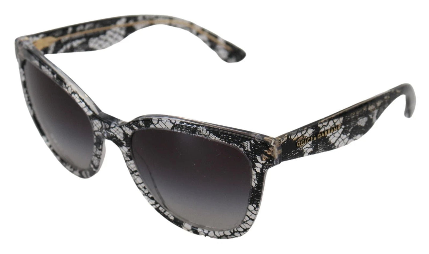 Dolce & Gabbana DG4190 Black Lace Acetate Crystal Round Sunglasses – par Dolce & Gabbana | Disponible sur Sandy Store ByNet