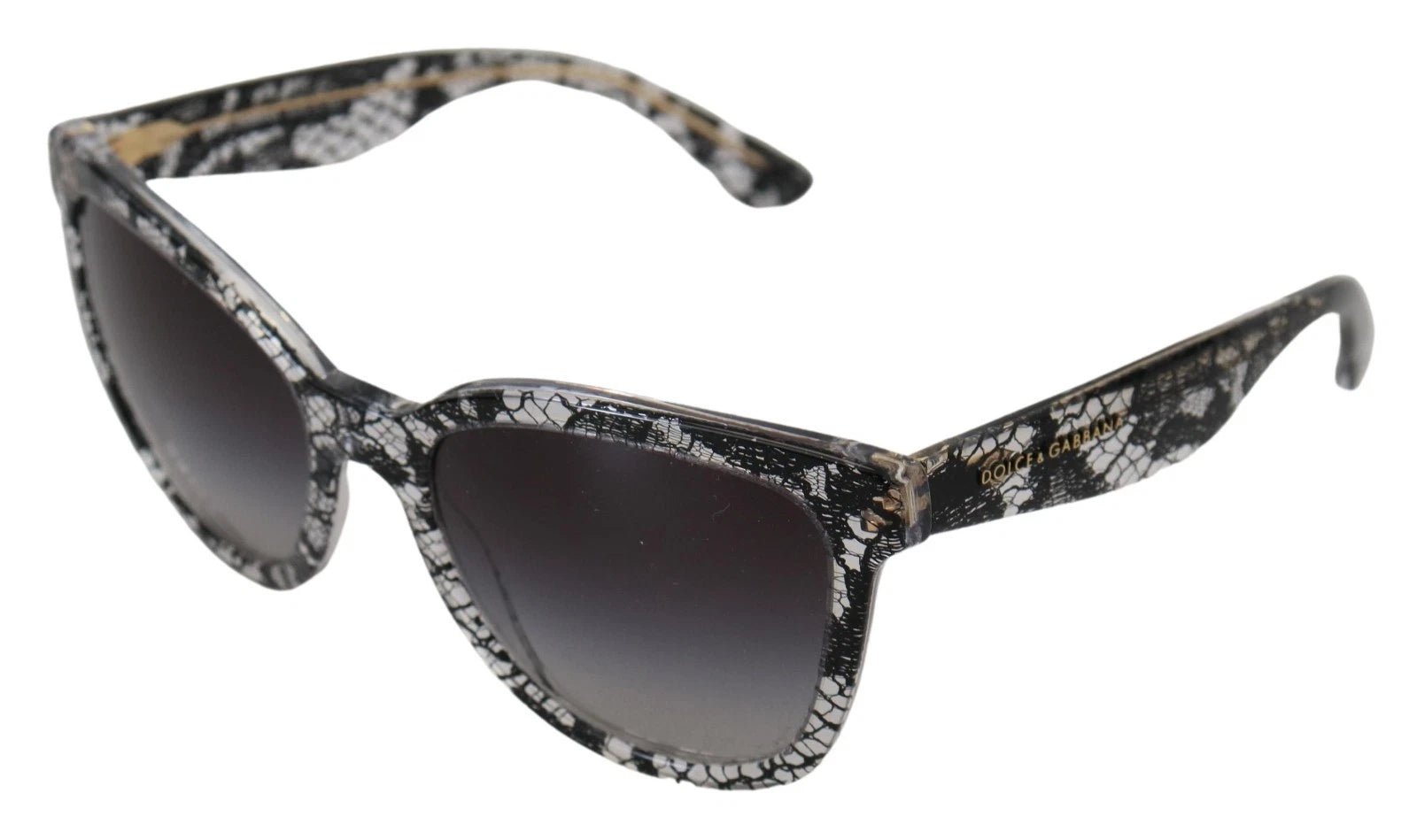 Dolce & Gabbana DG4190 Black Lace Acetate Crystal Round Sunglasses – par Dolce & Gabbana | Disponible sur Sandy Store ByNet