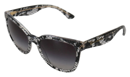 Dolce & Gabbana DG4190 Black Lace Acetate Crystal Round Sunglasses – par Dolce & Gabbana | Disponible sur Sandy Store ByNet