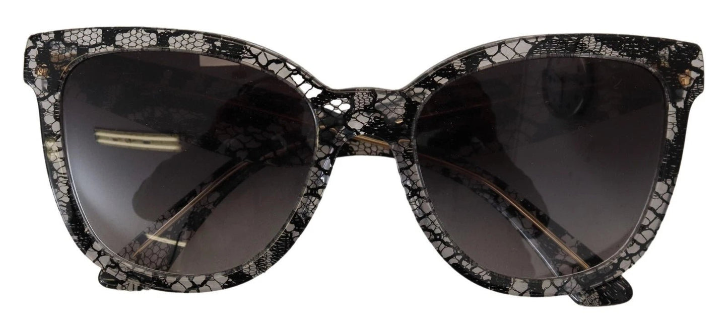 Dolce & Gabbana DG4190 Black Lace Acetate Crystal Round Sunglasses – par Dolce & Gabbana | Disponible sur Sandy Store ByNet
