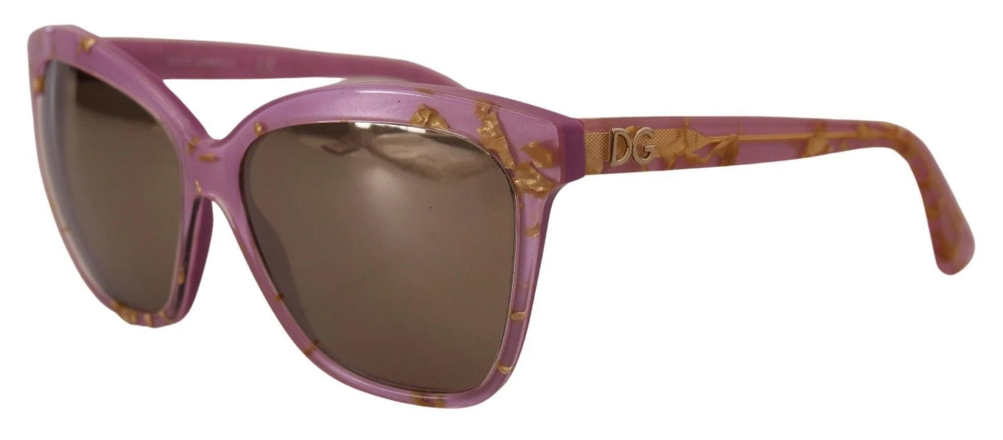 Dolce & Gabbana DG4251 Pink Gold Full Rim Rectangle Frame Shades – par Dolce & Gabbana | Disponible sur Sandy Store ByNet