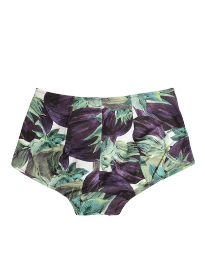 Dolce & Gabbana Eggplant Print High - Waist Briefs Underwear – IT2 | S par Dolce & Gabbana | Disponible sur Sandy Store ByNet