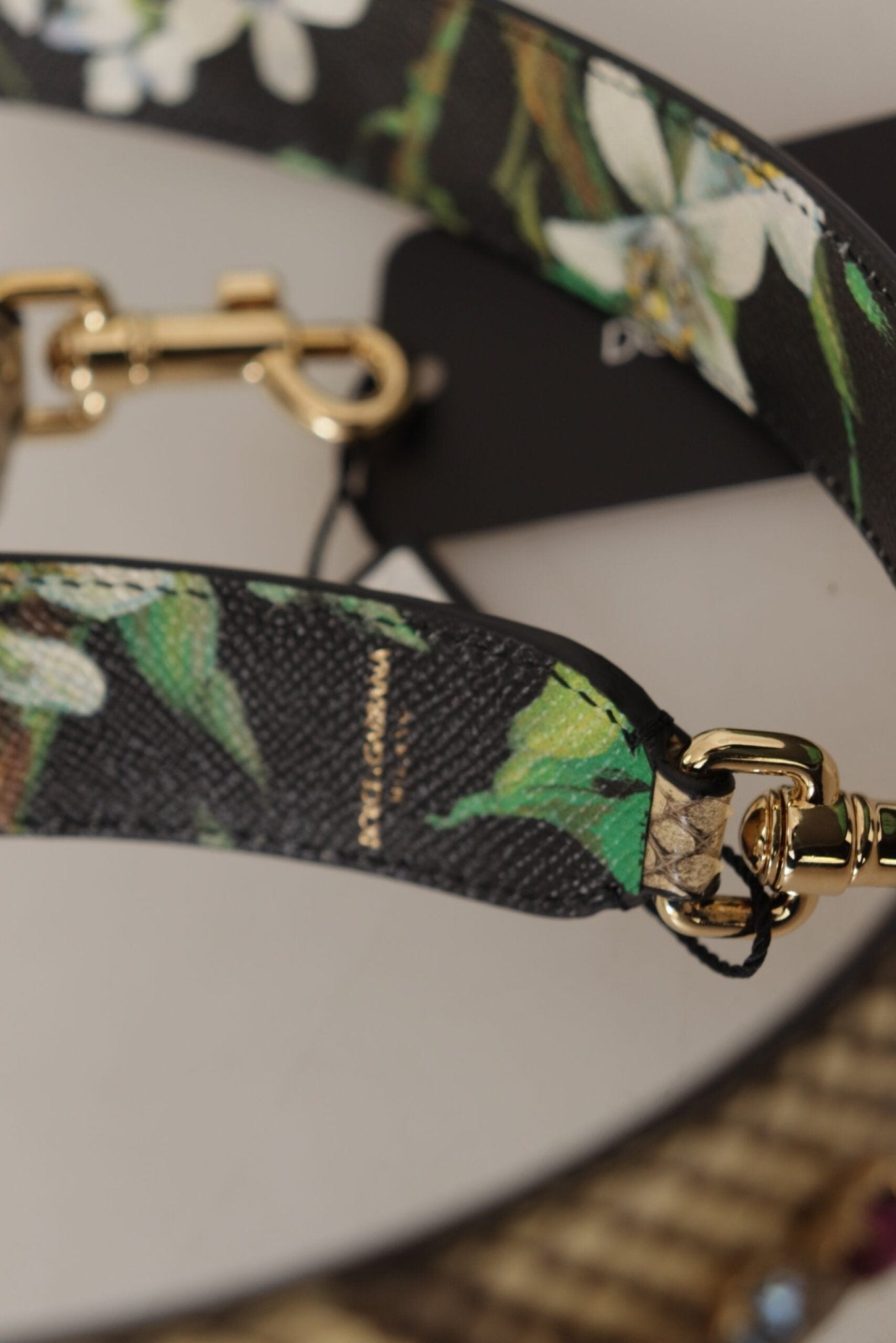 Dolce & Gabbana Elegant Beige Python Leather Shoulder Strap - Sandy Store ByNet
