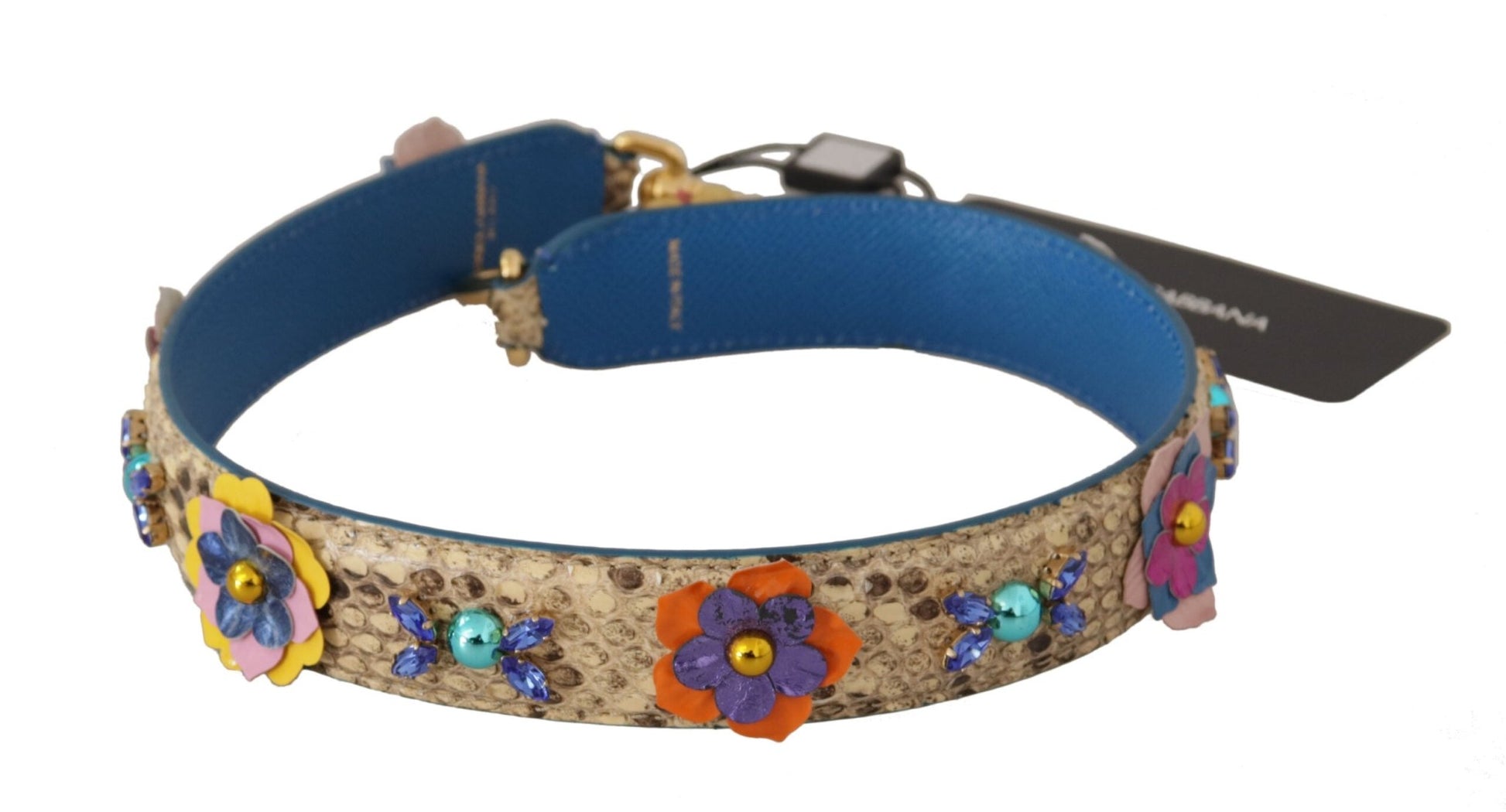 Dolce & Gabbana Elegant Beige Python Leather Strap - Sandy Store ByNet