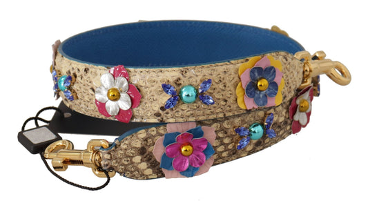 Dolce & Gabbana Elegant Beige Python Leather Strap - Sandy Store ByNet