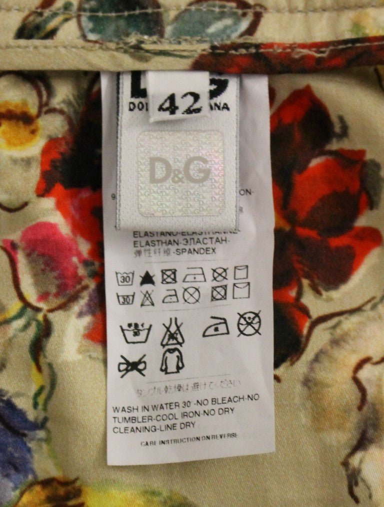Dolce & Gabbana Elegant Beige Regular Fit Cotton Pants - Sandy Store ByNet