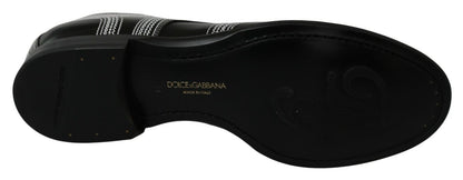 Dolce & Gabbana Elegant Black and White Derby Shoes - Sandy Store ByNet