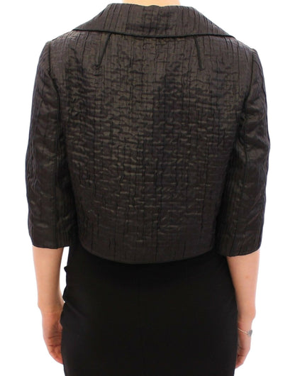 Dolce & Gabbana Elegant Black Bolero Shrug Jacket - Sandy Store ByNet