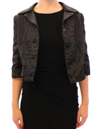 Dolce & Gabbana Elegant Black Bolero Shrug Jacket - Sandy Store ByNet