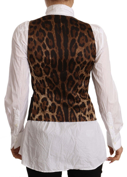 Dolce & Gabbana Elegant Black Buttoned Vest Top - Sandy Store ByNet