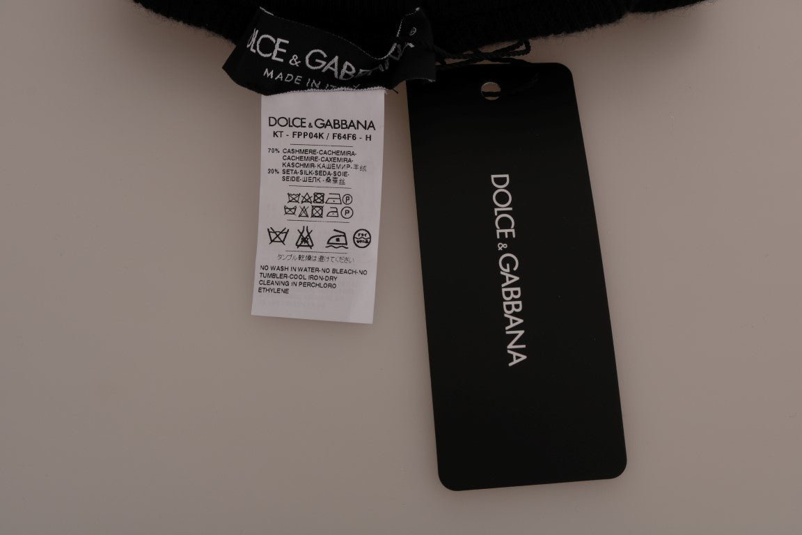 Dolce & Gabbana Elegant Black Cashmere Silk Stretch Pants - Sandy Store ByNet