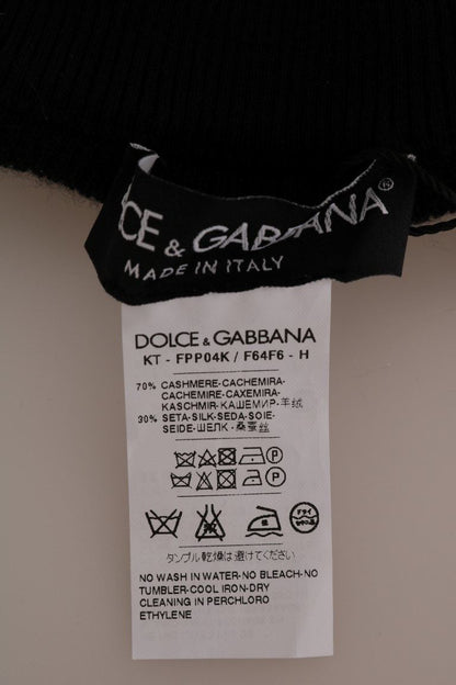 Dolce & Gabbana Elegant Black Cashmere Silk Stretch Pants - Sandy Store ByNet