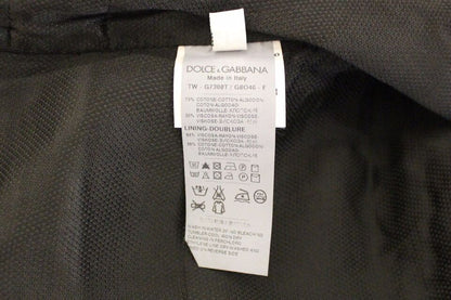 Dolce & Gabbana Elegant Black Cotton Blend Dress Vest - Sandy Store ByNet