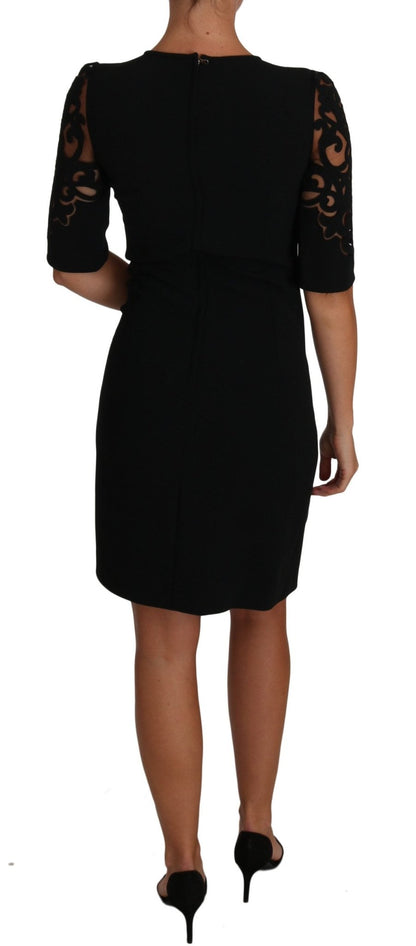 Dolce & Gabbana Elegant Black Cut - Out Detail Dress - Sandy Store ByNet