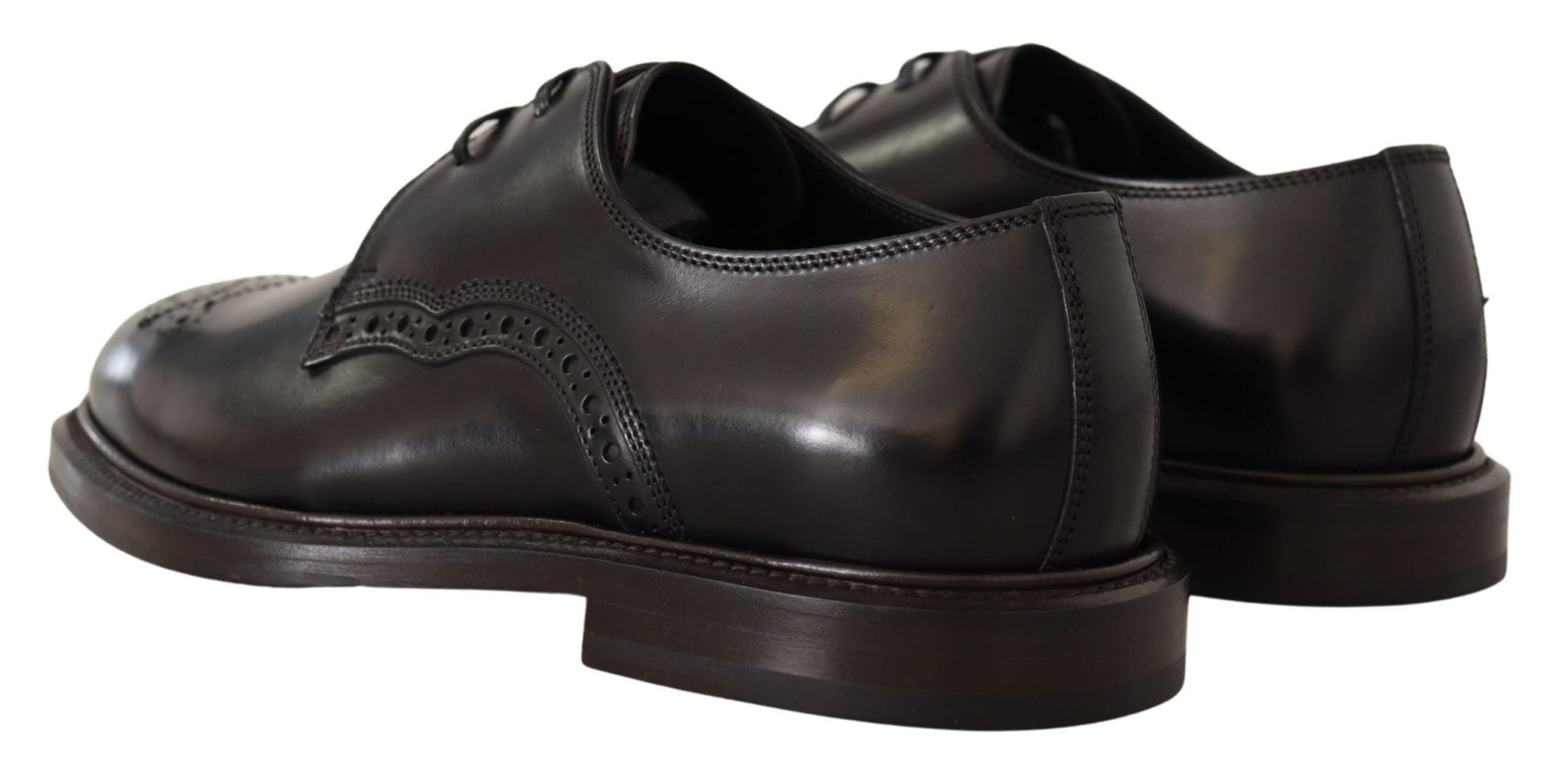Dolce & Gabbana Elegant Black Derby Dress Shoes - Sandy Store ByNet