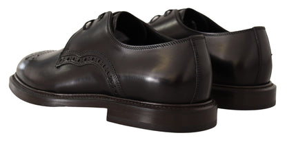 Dolce & Gabbana Elegant Black Derby Dress Shoes - Sandy Store ByNet