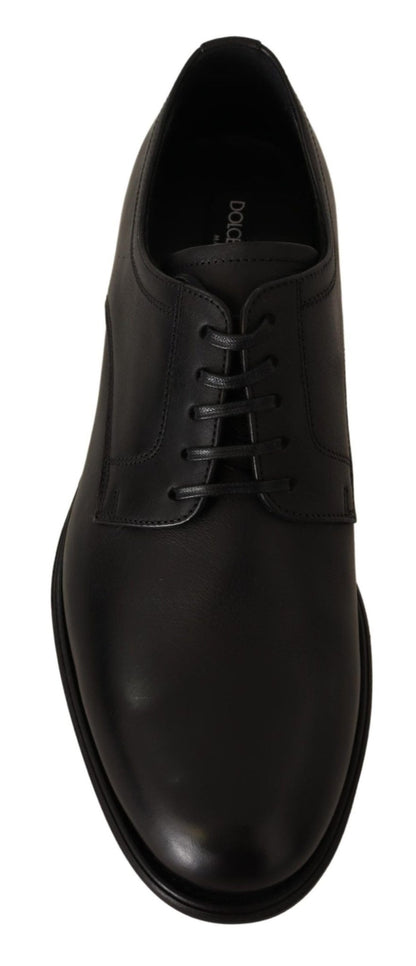 Dolce & Gabbana Elegant Black Derby Formal Shoes - Sandy Store ByNet