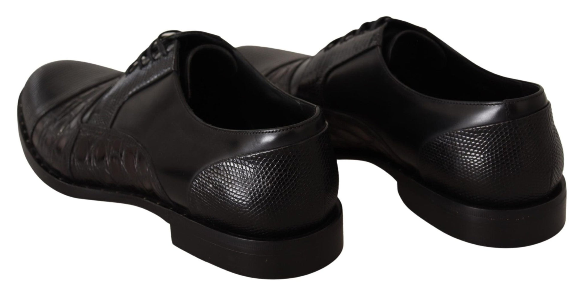 Dolce & Gabbana Elegant Black Derby Oxford Wingtips - Sandy Store ByNet