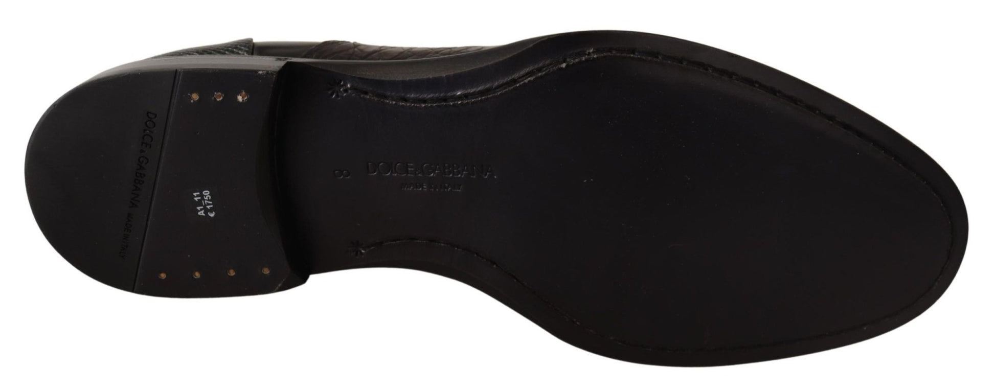 Dolce & Gabbana Elegant Black Derby Oxford Wingtips - Sandy Store ByNet