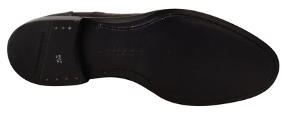 Dolce & Gabbana Elegant Black Derby Oxford Wingtips - Sandy Store ByNet