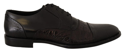 Dolce & Gabbana Elegant Black Derby Oxford Wingtips - Sandy Store ByNet