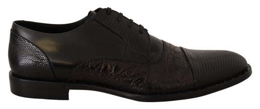 Dolce & Gabbana Elegant Black Derby Oxford Wingtips - Sandy Store ByNet