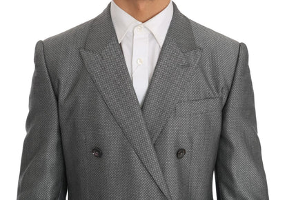 Dolce & Gabbana Elegant Black Double - Breasted Suit - Sandy Store ByNet