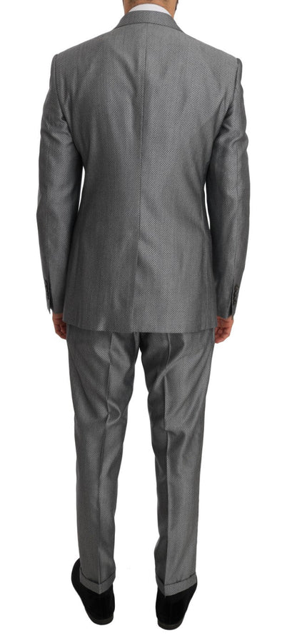 Dolce & Gabbana Elegant Black Double - Breasted Suit - Sandy Store ByNet