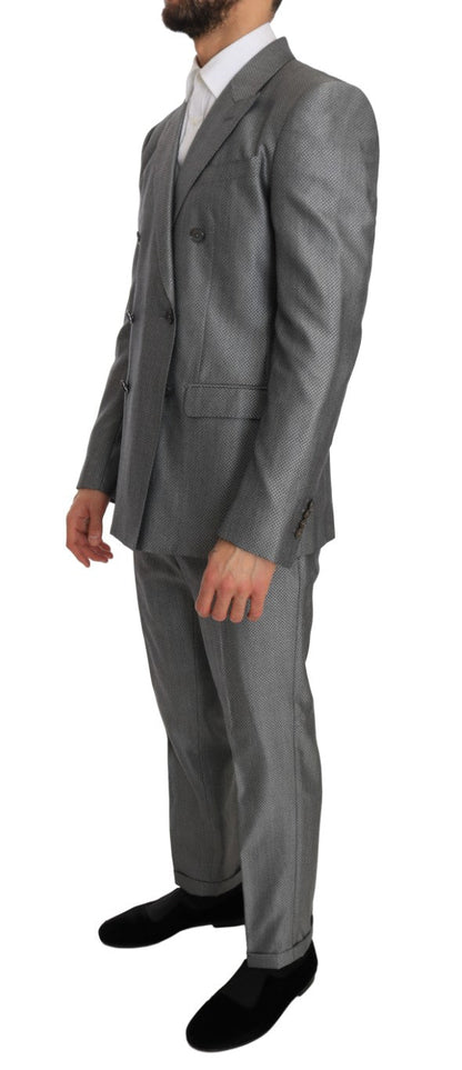 Dolce & Gabbana Elegant Black Double - Breasted Suit - Sandy Store ByNet