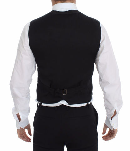 Dolce & Gabbana Elegant Black Dress Vest - Sandy Store ByNet